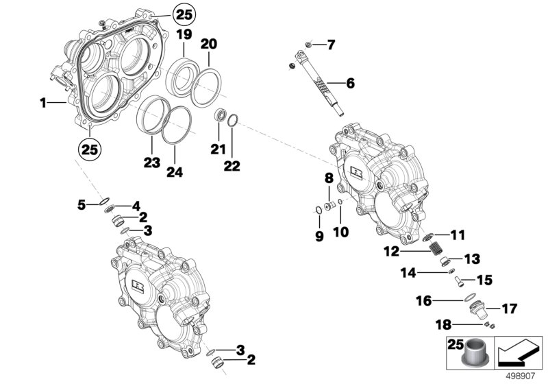 Genuine BMW 23008419369 Bush F.SELECTOR RACK (Inc. M6 GT3) | ML Performance UK Car Parts