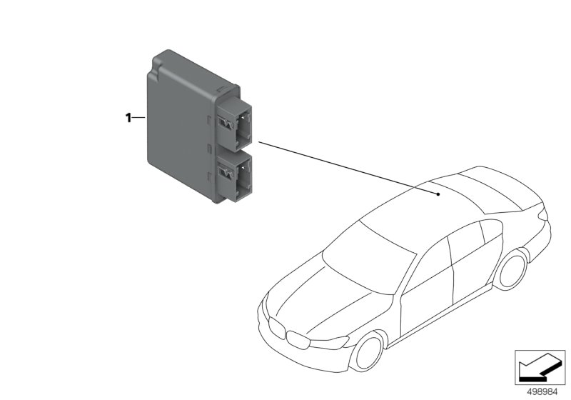 Genuine BMW 66209269960 G15 F44 G14 Control Unit Ultrasonic Sensor USS ECU LOW (Inc. X6 30dX, 220d & 730Ld) | ML Performance UK Car Parts