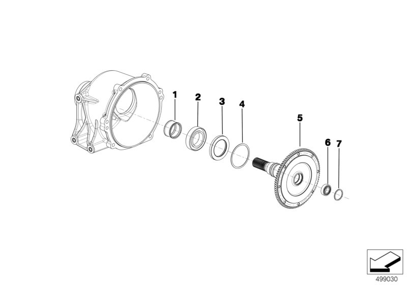 Genuine BMW 23008419302 Lock Ring INS. INP. SHAFT (Inc. M6 GT3) | ML Performance UK Car Parts