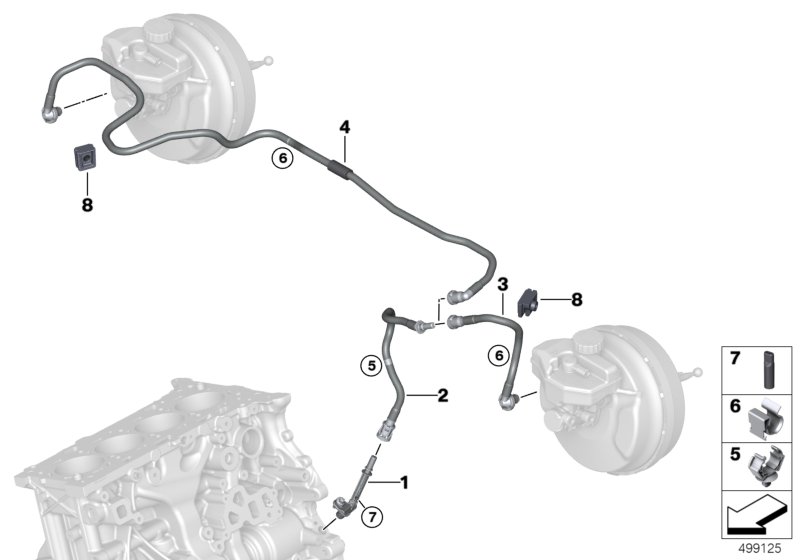 Genuine BMW 11668649422 G29 Vacuum Pipe (Inc. Z4 20i, Z4 M40i & Z4 30i) | ML Performance UK Car Parts