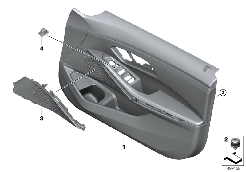 Genuine BMW 51417325082 G29 G07 G32 Clip (Inc. 330dX) | ML Performance UK Car Parts