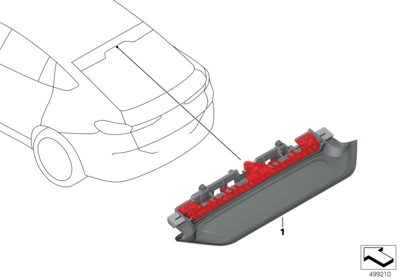 Genuine BMW 63257932699 G06 Third Stoplamp SSG (Inc. X6) | ML Performance UK Car Parts