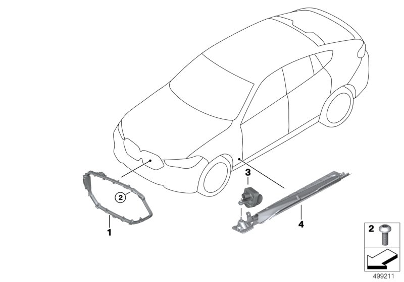 Genuine BMW 63148097359 G06 Holder, Lamp Module, Left MSP (Inc. X6) | ML Performance UK Car Parts