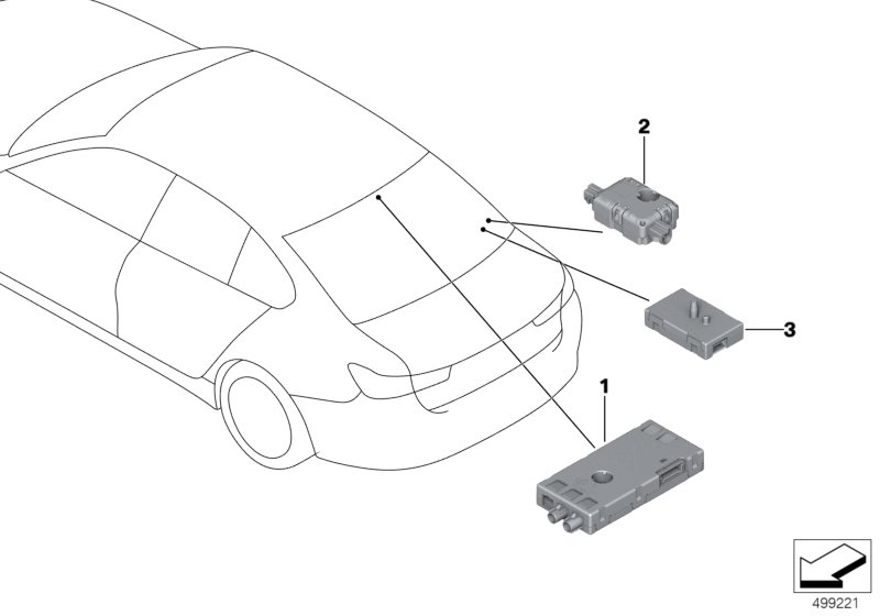 Genuine BMW 65206835147 G20 Antenna Amplifier FM/AM/JAPAN (Inc. 330dX, 320dX & 330iX) | ML Performance UK Car Parts