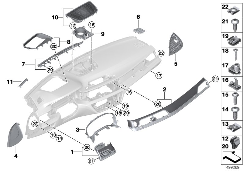 Genuine BMW 51459379158 G12 G11 Cover Pan.Inst.Pan.Fineline Driver Left hand drive (Inc. 725d, 740eX & 750LiX 4.0) | ML Performance UK Car Parts