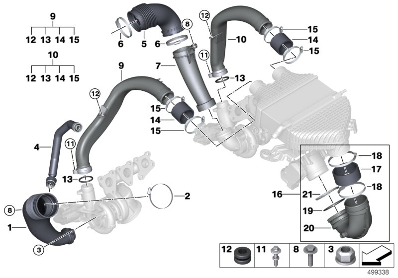 Genuine BMW 11617849444 F83 F80 Hose Clamp 50-70mm (Inc. M4 GT4, M4 CS & M4 GTS) | ML Performance UK Car Parts