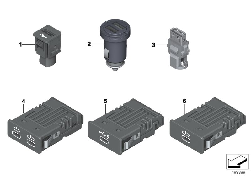 Genuine BMW 84109368857 G11 G12 Usb Socket (Inc. 740LiX, 740e & 730d) | ML Performance UK Car Parts