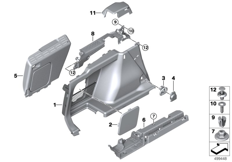 Genuine BMW 51477464192 G21 Cover, Fastening Loop (Inc. 318d, 320dX & 330d) | ML Performance UK Car Parts