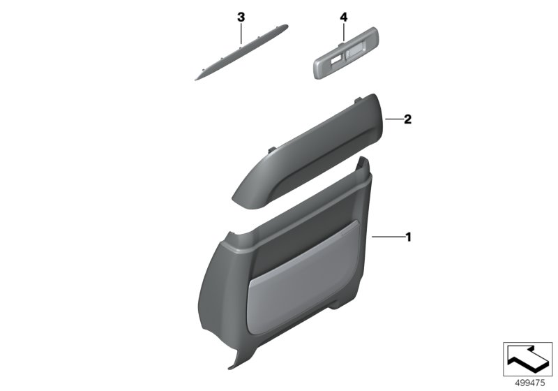 Genuine BMW 52108491475 G06 G05 G07 Rear Section, Comfort Seat, Upper ELFENBEINWEISS (Inc. X6 30dX, X6 40i & X5 30iX) | ML Performance UK Car Parts