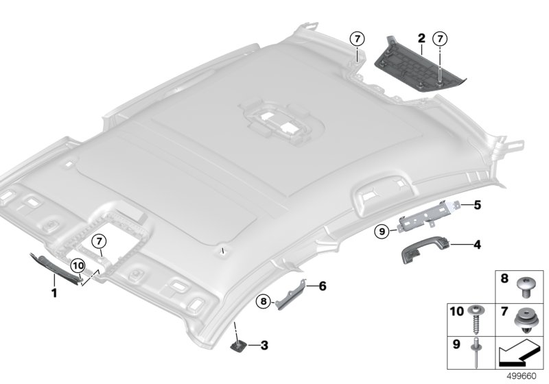 Genuine BMW 51448094128 F93 G16 Trim, Rear Brake Light, Alcantara BLACK (Inc. M850iX, 840i & 840dX) | ML Performance UK Car Parts