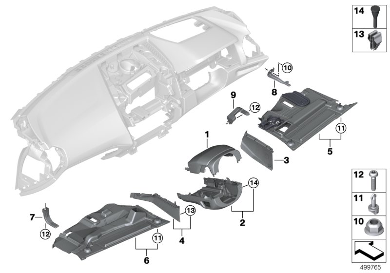 Genuine BMW 51457938053 F93 F92 G14 Driver's Footwell Trim Panel (Inc. 840dX, M850iX & M8) | ML Performance UK Car Parts