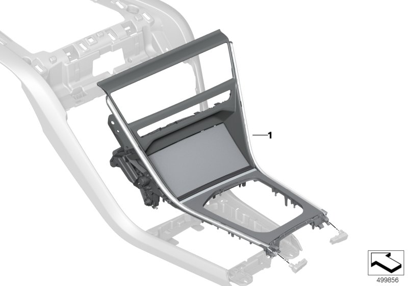 Genuine BMW 51167996866 F93 G15 Cover, Centr Console, Piano Lacquer, Bl. EDITION 1/400 (Inc. 840dX, 840iX & M8) | ML Performance UK Car Parts