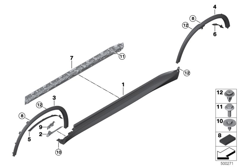 Genuine BMW 63148097358 G05 Holder, Lamp Module, Right (Inc. X5) | ML Performance UK Car Parts