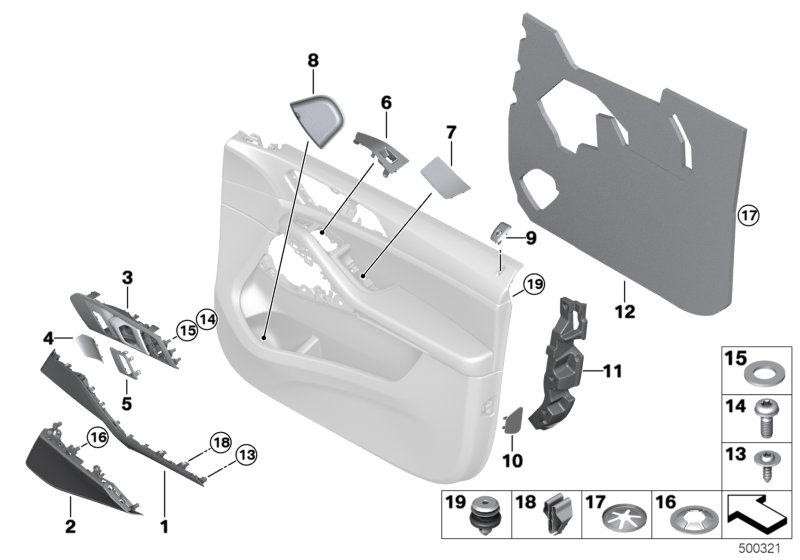 Genuine BMW 51418495495 G05 G07 Cover F Left Loudspeaker SCHWARZ (Inc. X7 40iX, X5 50iX & X7 50iX) | ML Performance UK Car Parts