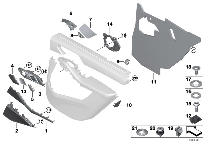 Genuine BMW 51427951214 G07 Right Sun Blind Cover CANBERRABEIGE (Inc. X7 50iX, X7 M50iX & X7 30dX) | ML Performance UK Car Parts