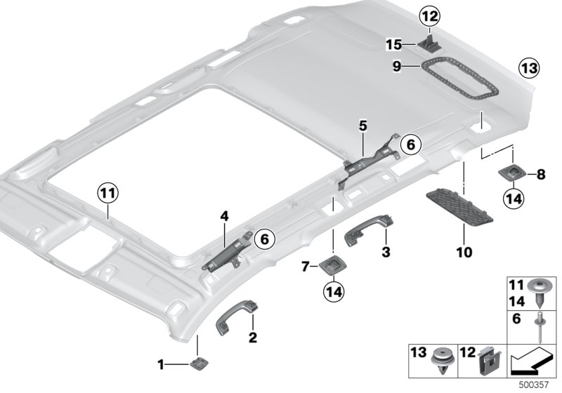 Genuine BMW 51447846224 Cover, Mount, Partition Net, Rear Right SCHWARZ (Inc. 318dX, 318d & 335iX) | ML Performance UK Car Parts