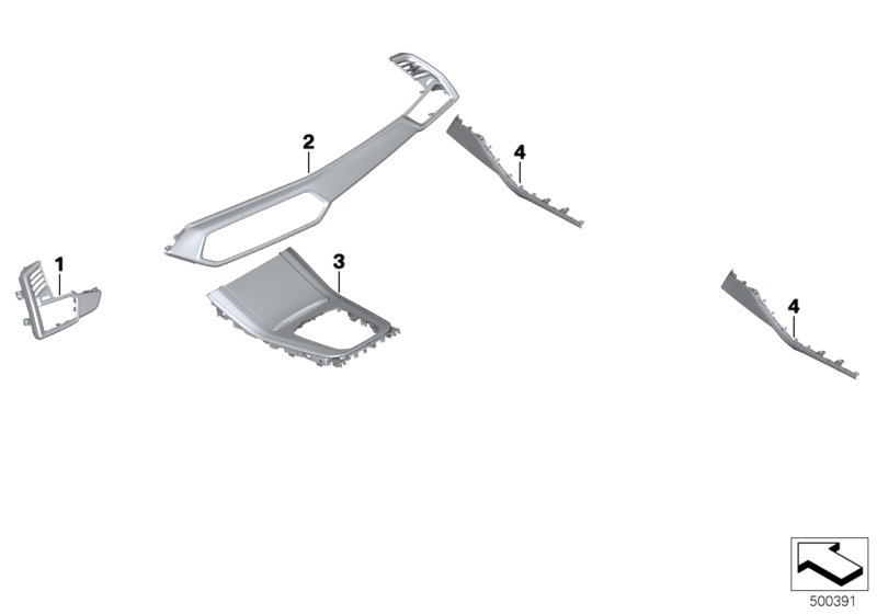 Genuine BMW 51457996320 G05 G06 Cover Pan.Inst.Pan.Fineline Driver SCHWARZ (Inc. X5) | ML Performance UK Car Parts