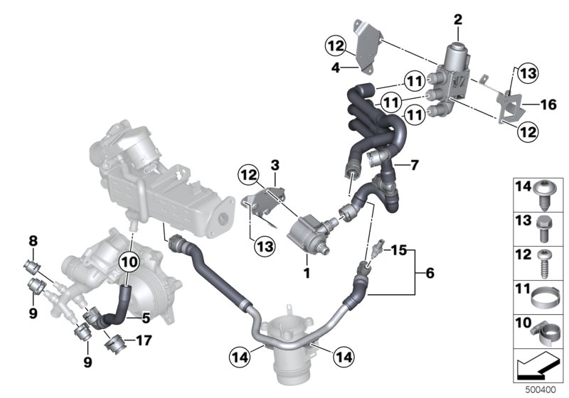 Genuine BMW 11538572123 F01 F02 F25 Bracket, Changeover Valve (Inc. 535dX, 740LdX & X6 40dX) | ML Performance UK Car Parts