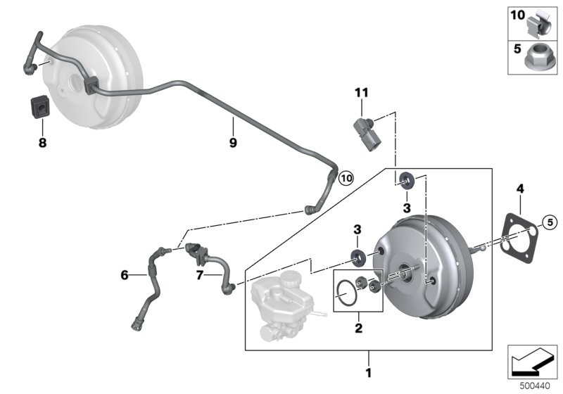 Genuine BMW 34336883988 G01 G02 Repair Kit Power Brake Unit (Inc. X3 & X4 20iX) | ML Performance UK Car Parts