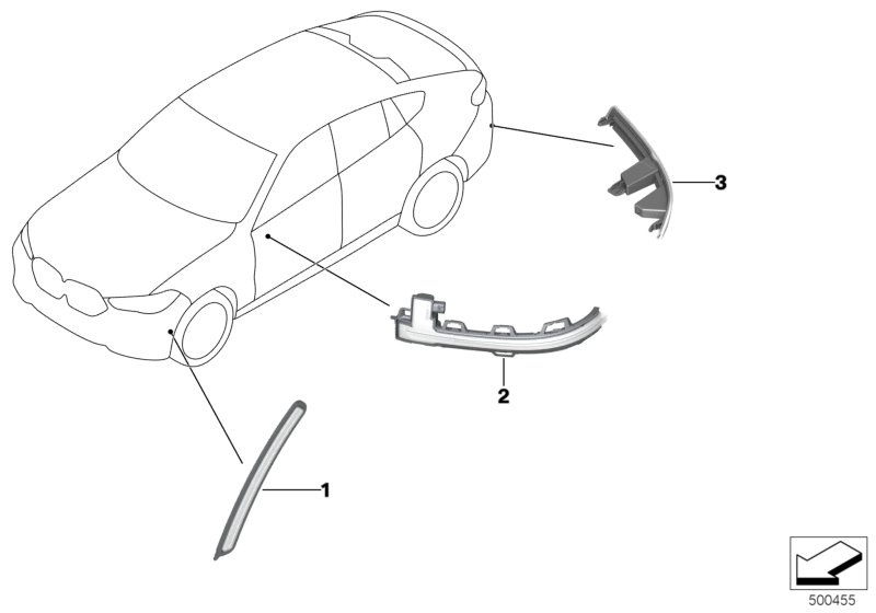 Genuine BMW 63147442283 G06 Reflector, Rear Left (Inc. X6) | ML Performance UK Car Parts