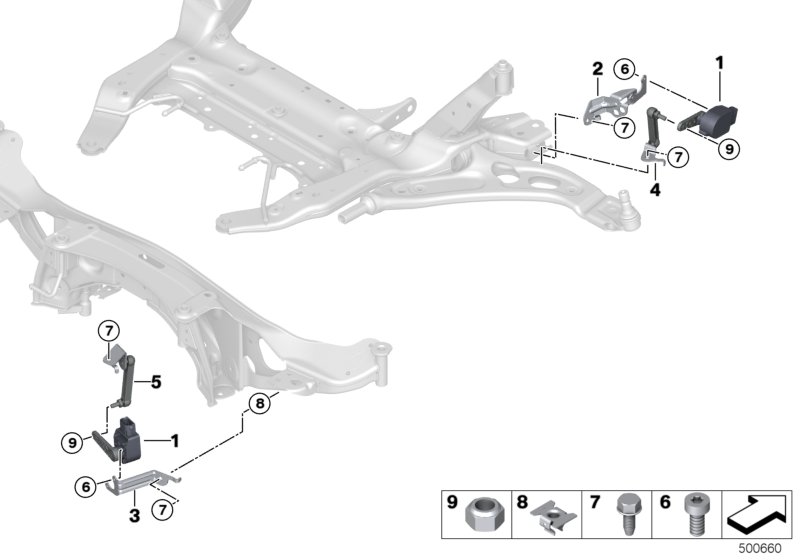 Genuine BMW 37146881444 F44 Bracket For Height Sensor, Rear (Inc. 220dX, X2 28iX & 225i) | ML Performance UK Car Parts