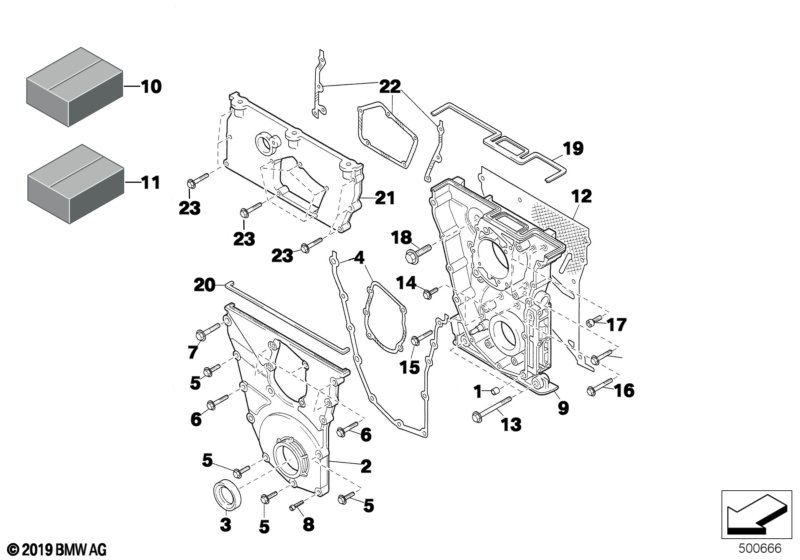 Genuine BMW 11141416275 Timing Case Cover, Bottom (Inc. E36 320i STC '95) | ML Performance UK Car Parts