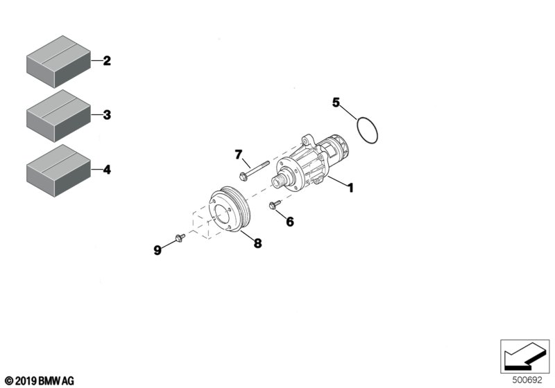 Genuine BMW 11511416328 Pulley '95 DW=82,8 (Inc. E36 320i) | ML Performance UK Car Parts