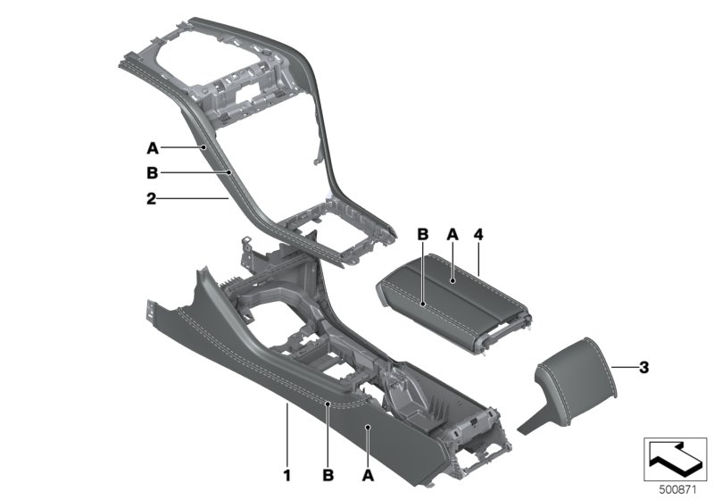 Genuine BMW 51167994896 G14 G15 F91 Mount, Trim Panels, Center Console INDIVIDUAL (Inc. 840dX, 840i & M850iX) | ML Performance UK Car Parts