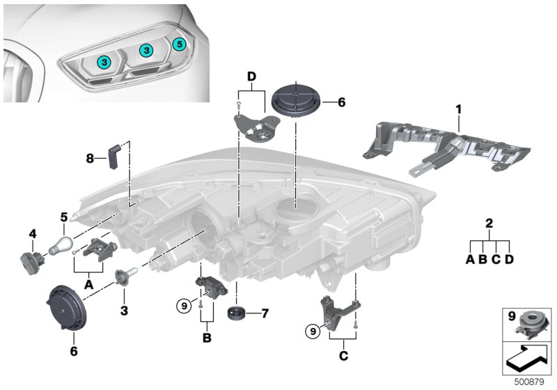 Genuine BMW 63117388919 F39 F87 Grommet (Inc. 228iX, X2 25dX & M2) | ML Performance UK Car Parts