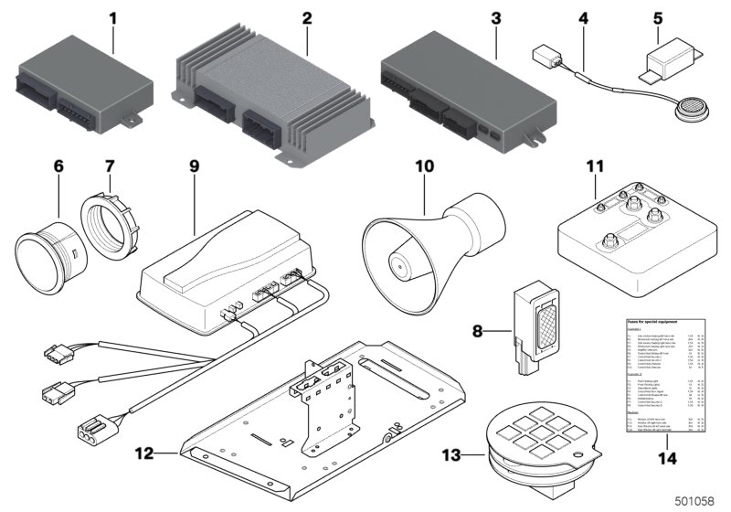 Genuine BMW 61357851617 F15 Control Module Security Basis (Inc. X5 50iX 4.4) | ML Performance UK Car Parts