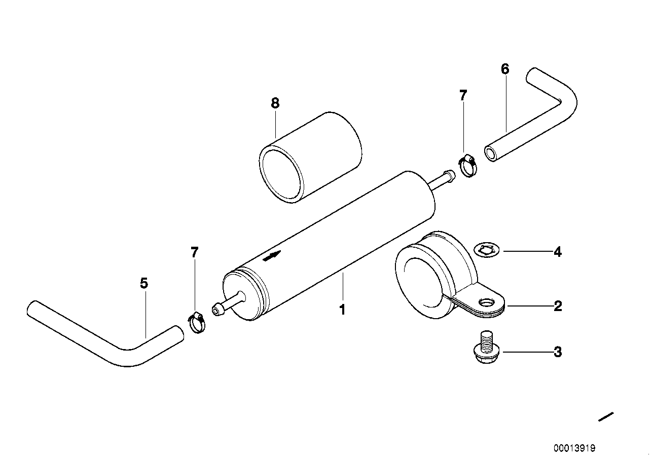 Genuine BMW 13321440349 E66 E65 E31 Circlip M6 (Inc. 540iP, 730i & 730iL) | ML Performance UK Car Parts