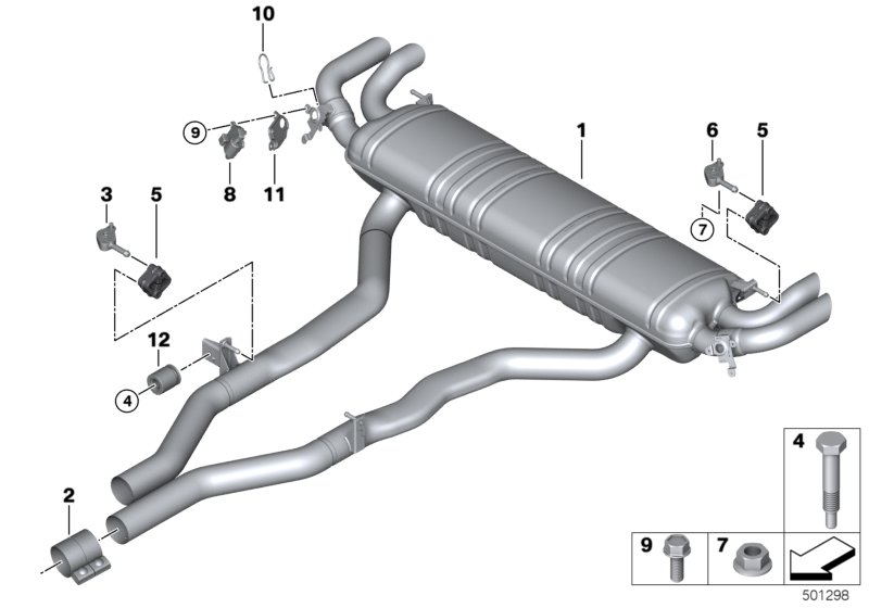 Genuine BMW 18308487390 G07 Rear Muffler With Exhaust Flap (Inc. X7 50iX & X7 M50iX) | ML Performance UK Car Parts