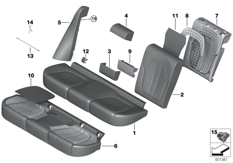 Genuine BMW 52208497989 G05 Side Finisher, Leather, Left COGNAC (Inc. X5 30dX, X5 M50dX & X5 40iX) | ML Performance UK Car Parts