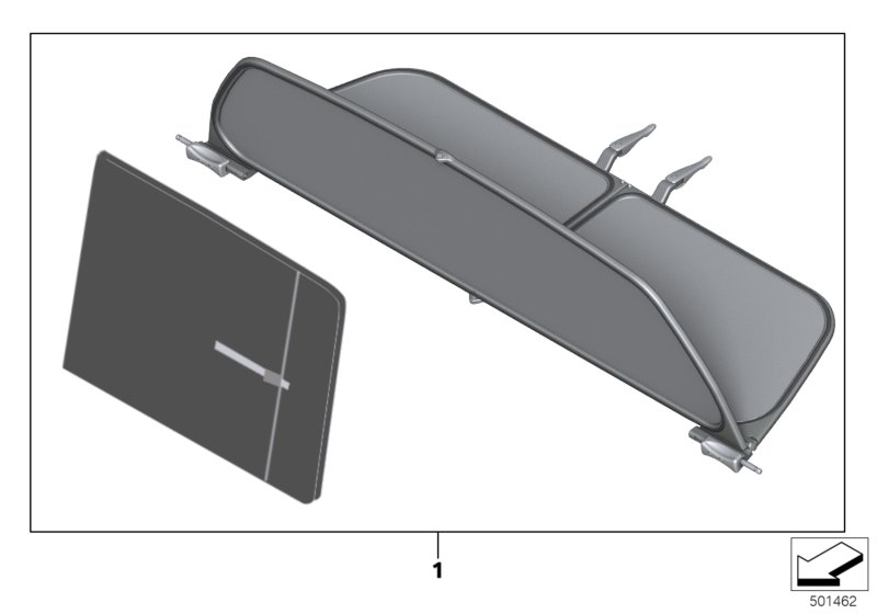 Genuine BMW 54347443147 F91 G14 Wind Deflector With Pocket (Inc. 840iX, M8 & 840i) | ML Performance UK Car Parts