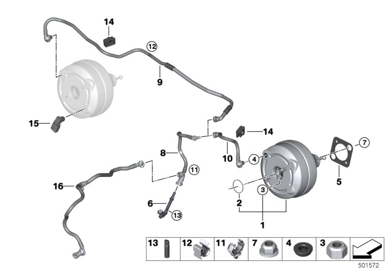 Genuine BMW 34336889793 G20 Repair Kit Power Brake Unit (Inc. 330e) | ML Performance UK Car Parts