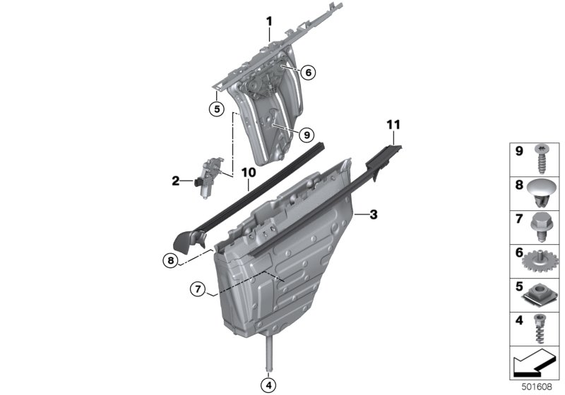 Genuine BMW 51357352749 F83 F33 Window Lifter Rear Left (Inc. 430iX, M4 & 430i) | ML Performance UK Car Parts