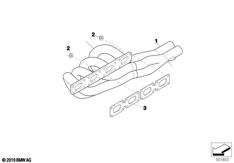 Genuine BMW 11621405255 Exhaust Manifold '95 (65X1) (Inc. E36 320i) | ML Performance UK Car Parts