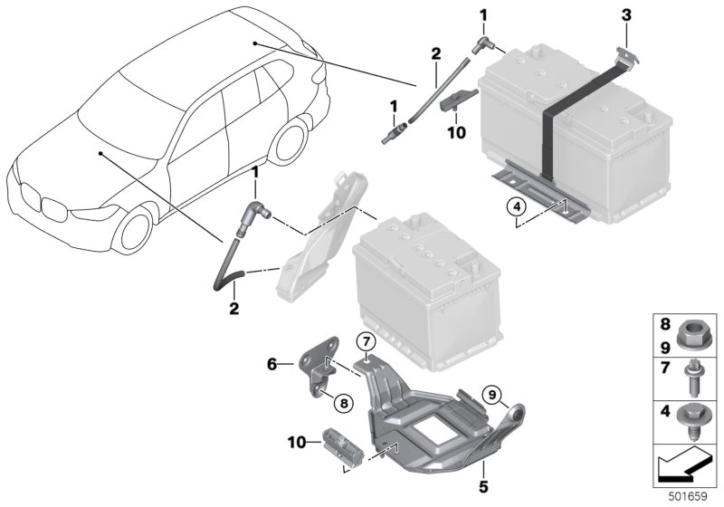 Genuine BMW 61216819636 G05 G06 Roll Band, Battery (Inc. X5 & X6 30dX) | ML Performance UK Car Parts