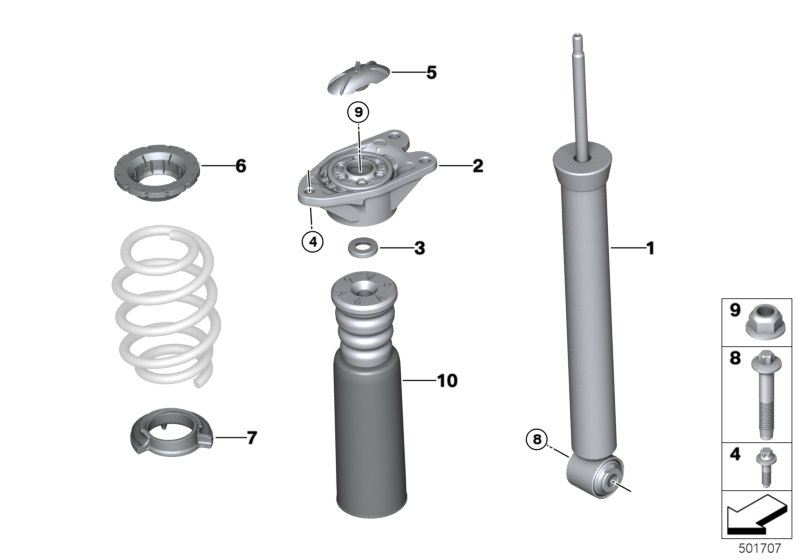 Genuine BMW 33536852466 F55 Spring Pad Upper (Inc. Cooper, Cooper SD & JCW) | ML Performance UK Car Parts