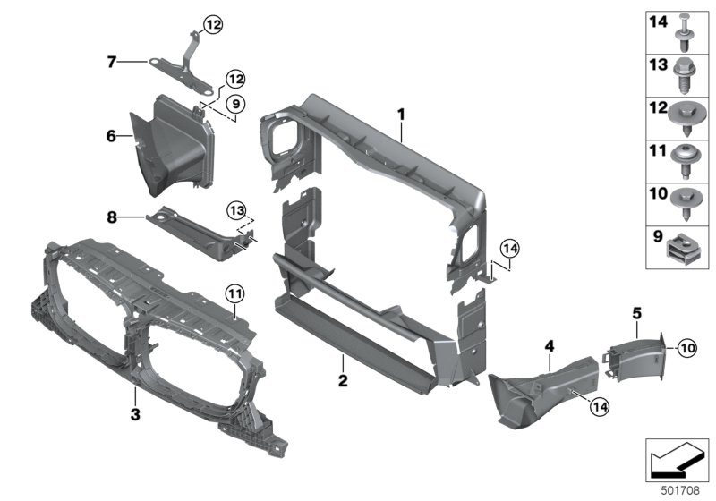 Genuine BMW 51748066368 Front Right Brake Air Duct M (Inc. X3 M & X4 M) | ML Performance UK Car Parts