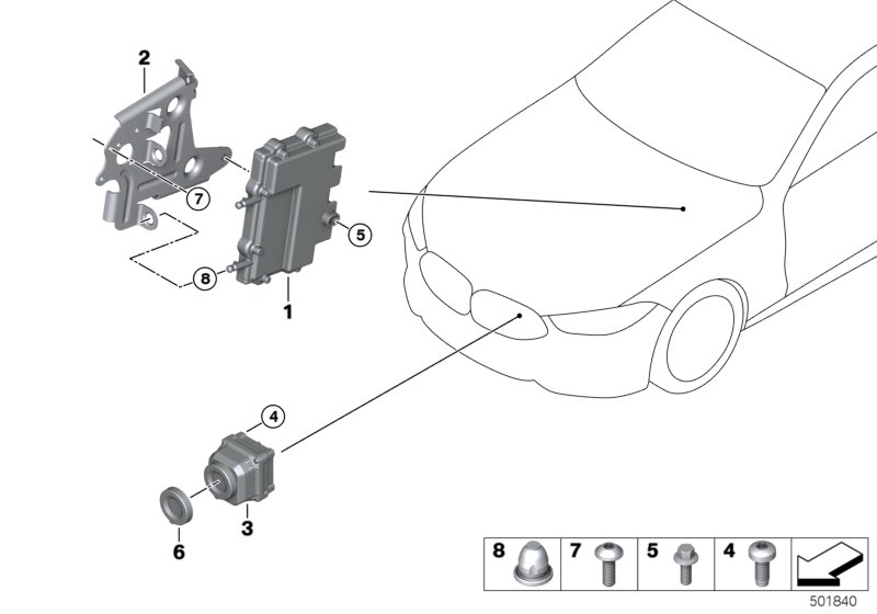 Genuine BMW 66549261106 RR6 G31 Cover For Lens (Inc. Phantom, M760LiX & 535iX) | ML Performance UK Car Parts