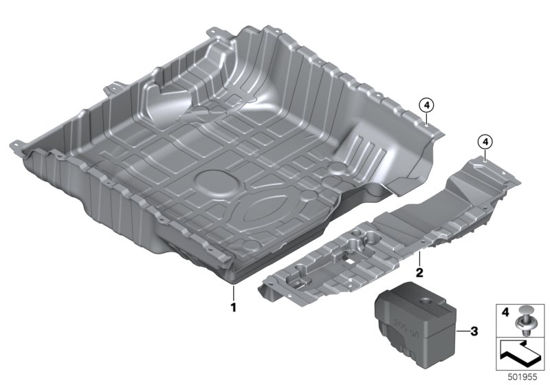 Genuine BMW 51479475455 G06 Luggage Compartment Pan SA ARS (Inc. X6 30dX, X6 M50iX & X6 M50dX) | ML Performance UK Car Parts