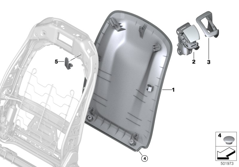 Genuine BMW 52208494778 G07 Covering Right SCHWARZ (Inc. X7 M50iX, X7 30dX & X7 M50dX) | ML Performance UK Car Parts