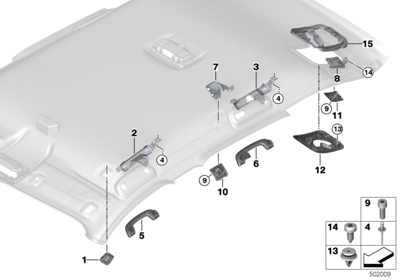 Genuine BMW 51477331443 F48 Holder, Luggage Partition Net, Frnt Lft. (Inc. X1 28i, X1 20iX & X1 25dX) | ML Performance UK Car Parts