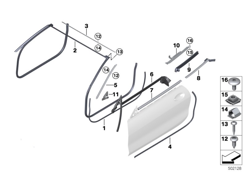 Genuine BMW 51337424849 G15 F92 G14 Channel Sealing,Inside,Door, Front Left (Inc. 840i, M8 & 840iX) | ML Performance UK Car Parts