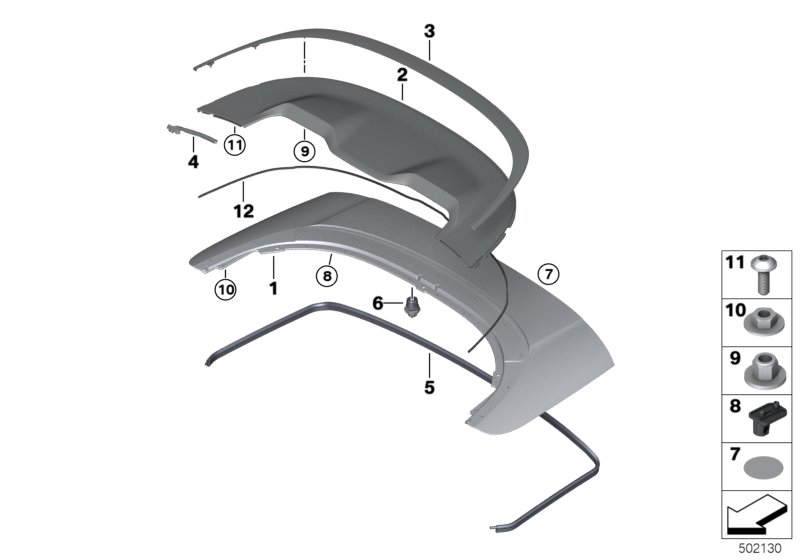 Genuine BMW 51177464469 F91 G14 Molding, Folding Top Lid (Inc. 840iX, M8 & 840dX) | ML Performance UK Car Parts