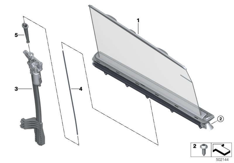 Genuine BMW 51357443107 G32 Drive System, Roller Sun Blind, Left (Inc. 630dX, 630d & 640i) | ML Performance UK Car Parts