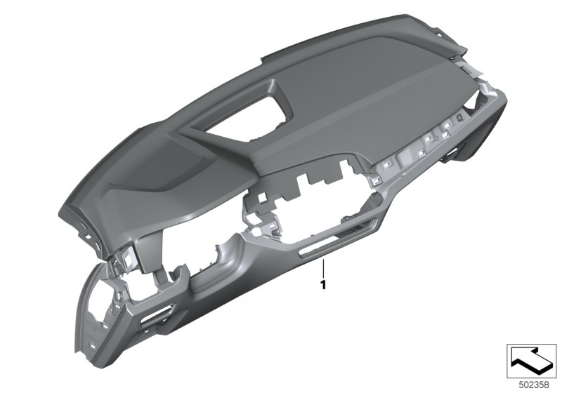 Genuine BMW 51457997997 G06 Dashboard Leather Head-Up Display AMARONE/SCHWARZ (Inc. X6) | ML Performance UK Car Parts