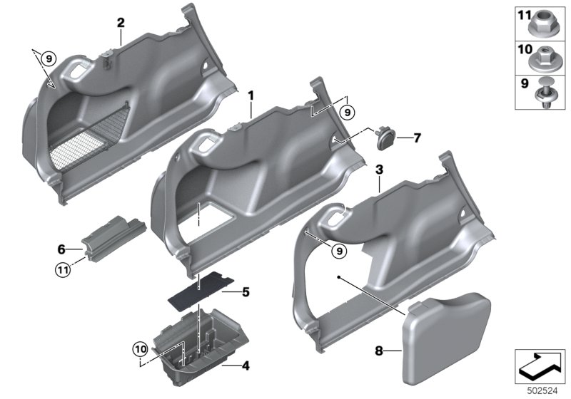 Genuine BMW 51477454195 G20 Scoop Rear Ventilation (Inc. 330d, 330dX & M340iX) | ML Performance UK Car Parts