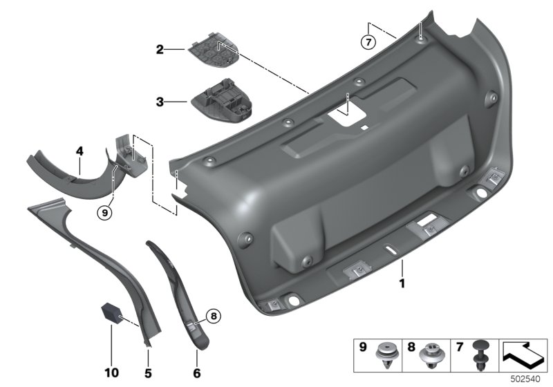 Genuine BMW 51497464426 G20 Tail Light Finisher, Trunk Lid, Right (Inc. 320i, 318d & M340i) | ML Performance UK Car Parts